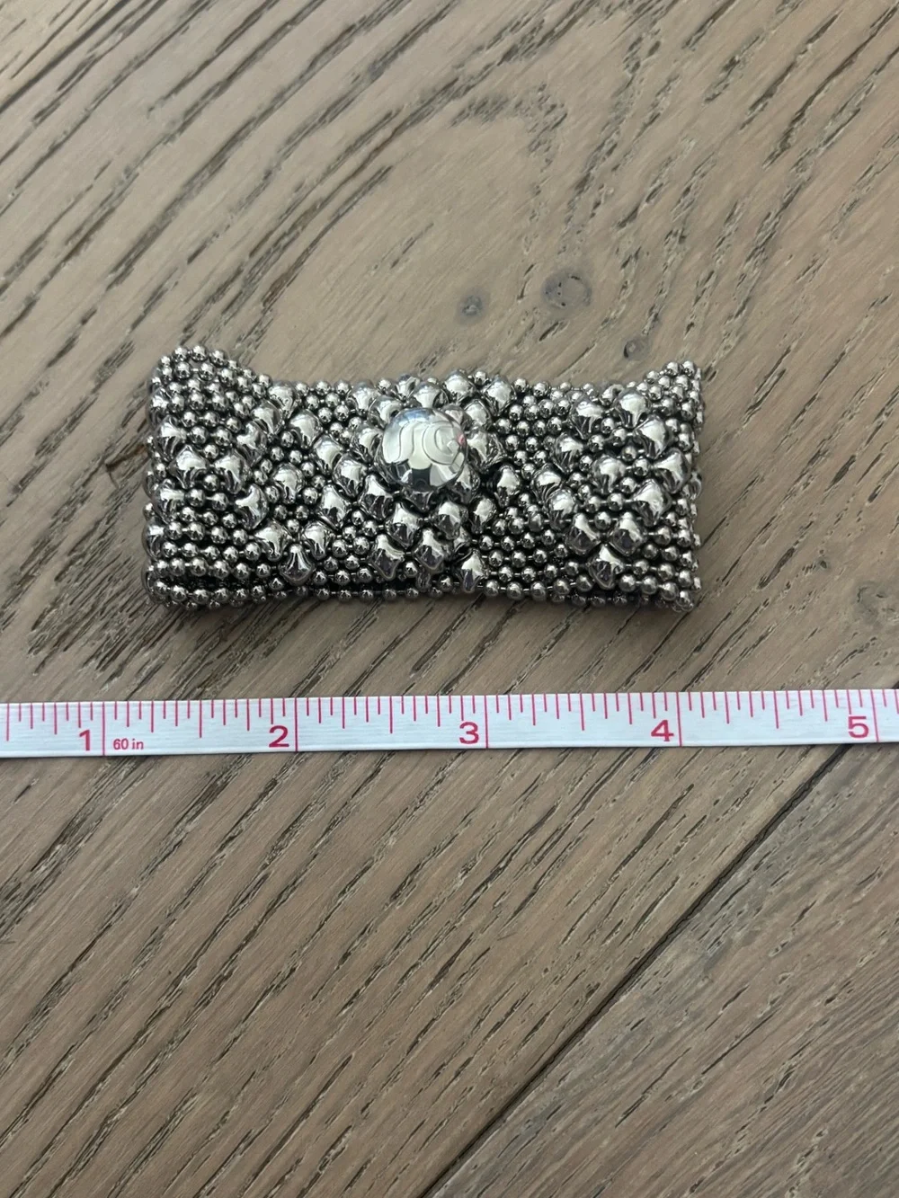 SG Liquid Metal by Sergio Gutierrez Wide Mesh Bracelet